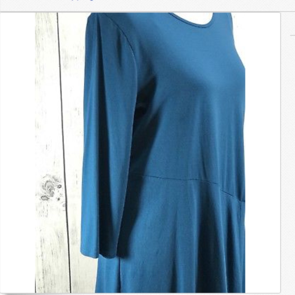 Vince Camuto Women Blue Long Sleeve Dress - Picture 2 of 7